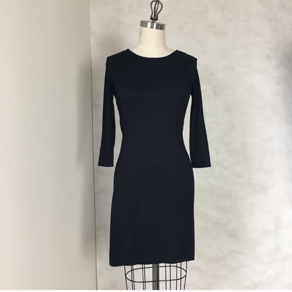 🇺🇸 MICHAEL STARS Drape Back ¾ sleeve Mini Dress - Picture 4 of 12